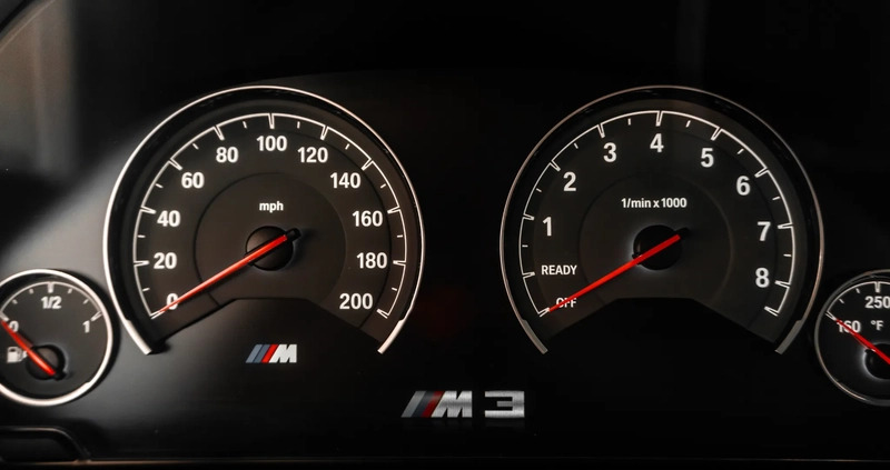 BMW M3 cena 189900 przebieg: 60000, rok produkcji 2016 z Rzeszów małe 106